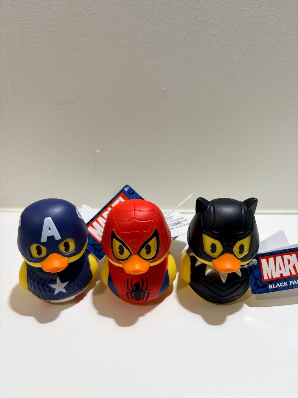 Marvel Duckalooz Captain America Spider-Man Black Panther 3PC NWT